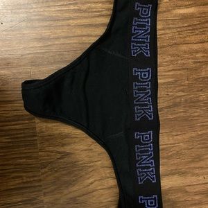 VS PINK cotton thong w elastic waistband size M
